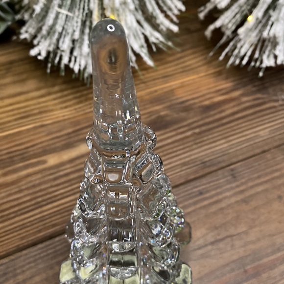 Pottery Barn Solid Thick Glass Tiered Sparkling Crystal Christmas Tree - Picture 12 of 16